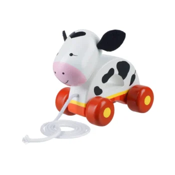 Wooden Cow Pull Along Toy