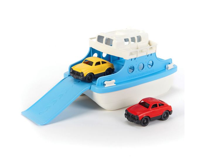 Ferry Boat with Cars Blue
