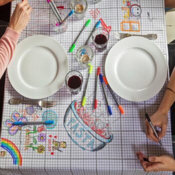 Alternative view of Doodle Tablecloth Large