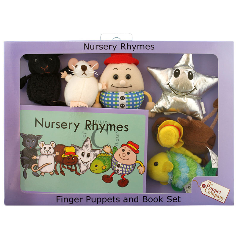 Nursery Rhymes Finger Puppets Book Set