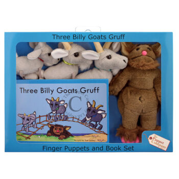 Three Billy Goats Gruff Finger Puppets Book Set