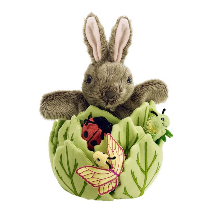 Rabbit in a Lettuce with 3 Mini Beasts
