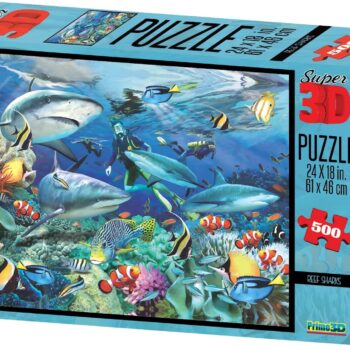 Reef Sharks 500 Piece 3D Puzzle