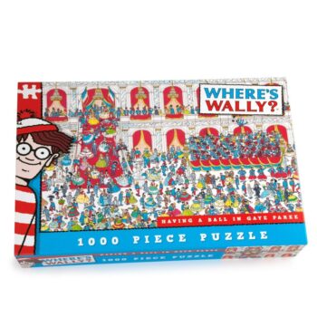 Wheres Wally Having a Ball in Gaye Paree 1000 Piece Puzzle