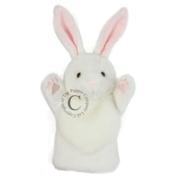 white rabbit carpet Hand Puppet