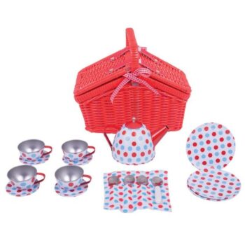 Alternative view of Red Basket Tea Set