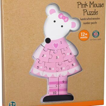 Pink Mouse Number Puzzle