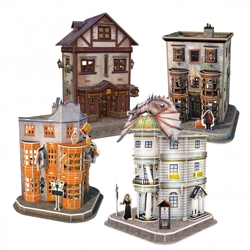 Harry Potter Diagon Alley 4 in 1 3D Puzzle Set - Image 3