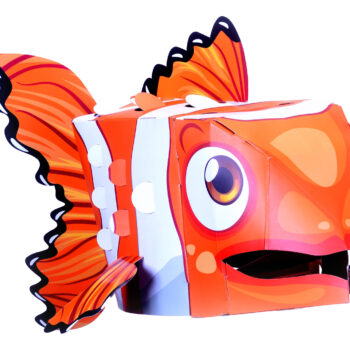 Alternative view of Clown Fish 3D Mask