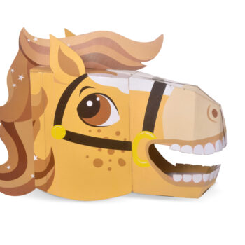 Alternative view of Horse Head 3D Mask