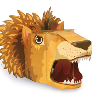 Alternative view of Lion Head 3D Mask