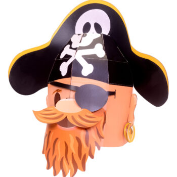 Alternative view of Pirate Head 3D Mask