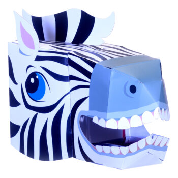 Alternative view of Zebra Head 3D Mask
