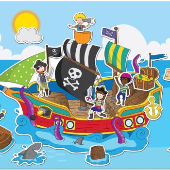 Alternative view of Pirate Ship Stickabouts