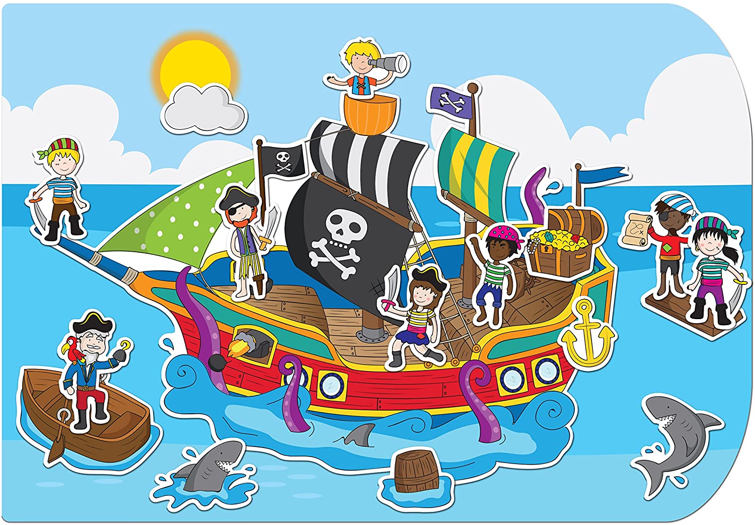 Pirate Ship Stickabouts - Image 2
