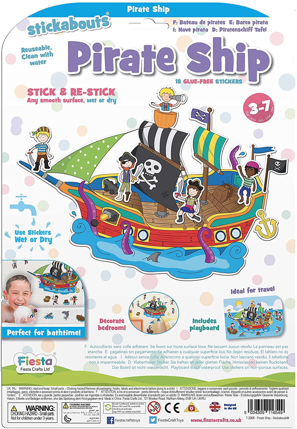Pirate Ship Stickabouts